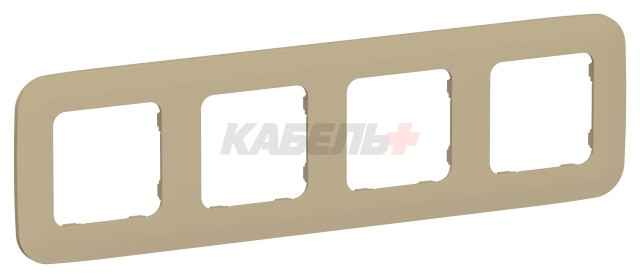 FLITE Рамка 4-местная РУ-4-А-ФлХ хаки IEK