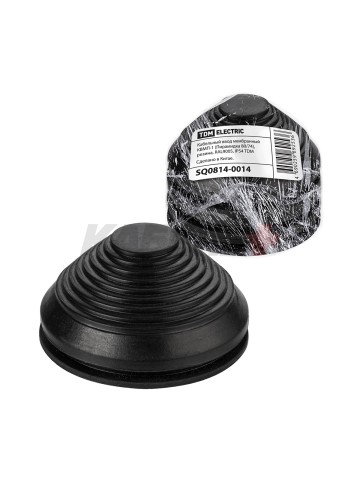 Кабельный ввод мембранный КВМП-1 (Пирамидка 70/60), резина, RA L9005, IP54 TDM