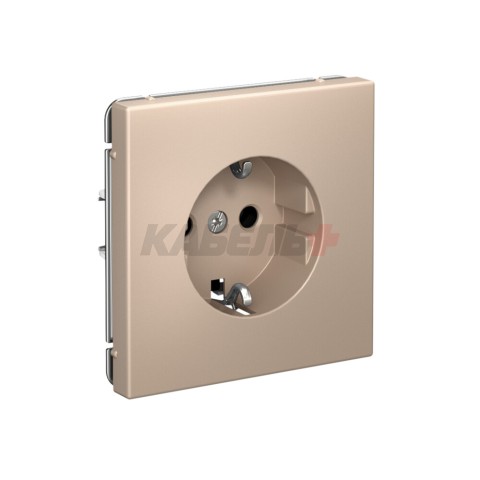 ARTGALLERY РОЗЕТКА с заземлением, 16А, механизм, ПЕСОЧНЫЙ