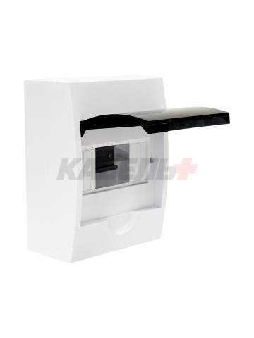 Корпус пластиковый ЩРН-П-6 черн. прозр. дверь IP41 GENERICA