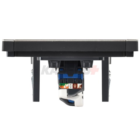 FORTE&PIANO Розетка компьютерная RJ45 кат.6 FP631M металл шампань IEK