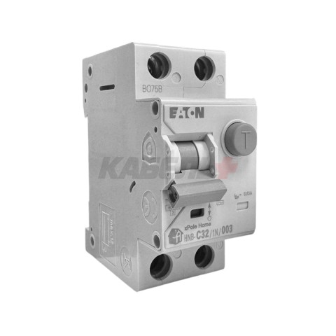 Дифф. авт. выключатель HNB-C32/1N/003, 1P+N, 32А, х-ка C, 6кА, 30мА, тип АС