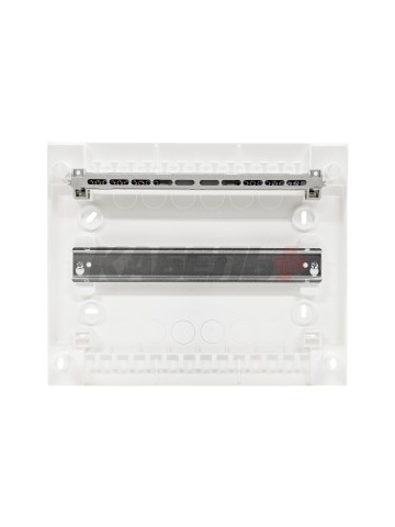 N12-ALFA, Щит навесной, 1 ряд, 12+2 мод., прозрач. дверца, IP40