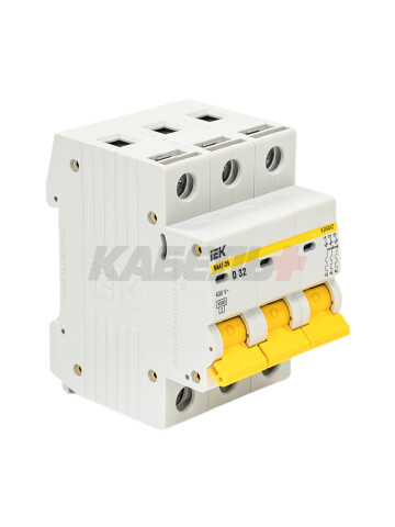 KARAT Автоматический выключатель ВА47-29 3P D 32А 4,5кА IEK