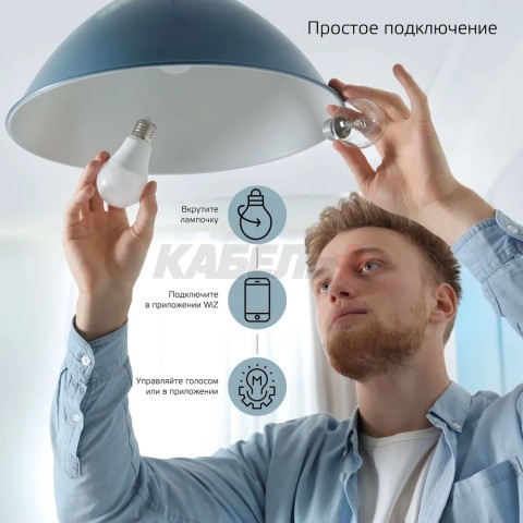 Лампа Gauss Smart Home A60 8,5W 806lm 2700К E27 диммируемая LED