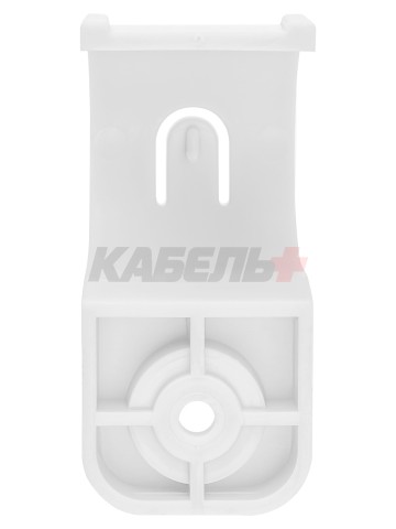 Крепеж-скоба для трубы 25 мм односторонняя для прямого монтажа (50 шт.) белая TDM