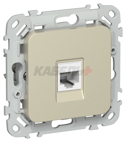 FLITE Розетка компьютерная RJ45 категория 6 UTP РК6-1-0-ФлШ шампань IEK