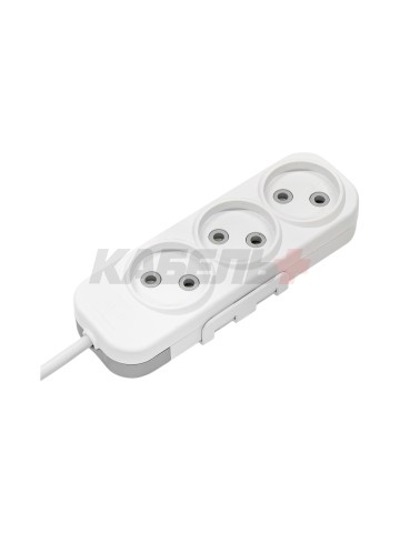 EL-BI,Myra,удлинитель 3гн3м б/з белый,527-110203-360