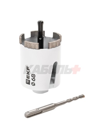 Коронка алмазная Turbo Fast 68 DCH-68TRB Laser M16 EKF Expert