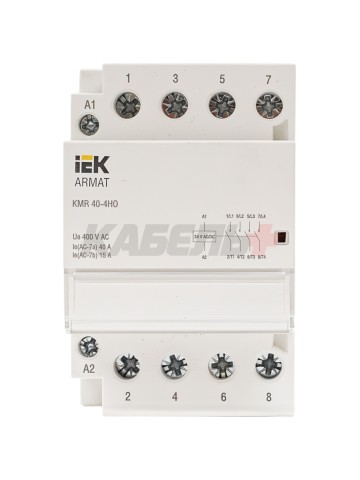 ARMAT Контактор модульный KMR 40А 24В AC/DC 4НО IEK