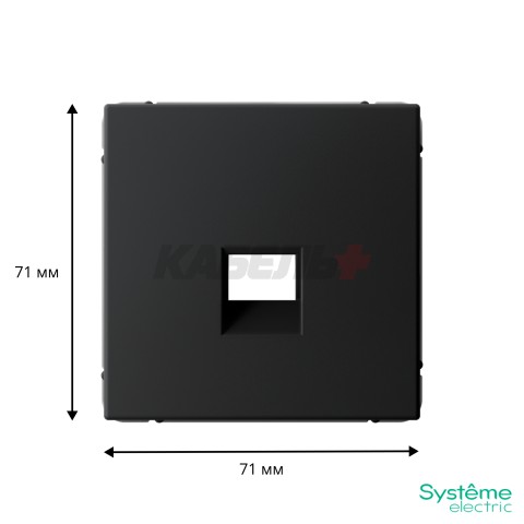 ARTGALLERY НАКЛАДКА для информационных функций типа Keystone, КАРБОН