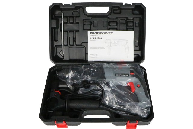 Сетевой перфоратор E0002 ProfiPower 2-26 220В PDFR-1200, SDS+ 3 режима (В кейсе) УЛУЧШЕННАЯ СЕРИЯ