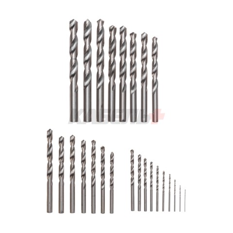 Набор сверл по металлу, 1-13мм (через 0,5мм), HSS, цилиндрический хвостовик, металлический кейс, 25