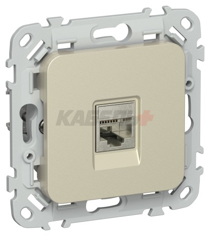 FLITE Розетка компьютерная RJ45 категория 6 STP РК6-1-1-ФлШ шампань IEK