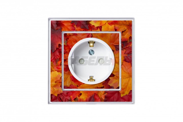 ATLASDESIGN ART РОЗЕТКА с заземлением со шторками, 16А, механизм, БЕЛЫЙ