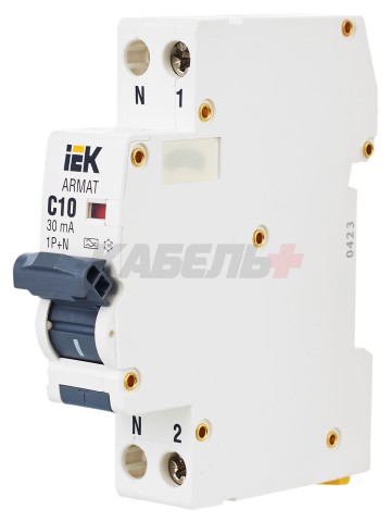 ARMAT Дифавтомат B06S 1P+NP C10 30мА тип A (18мм) IEK