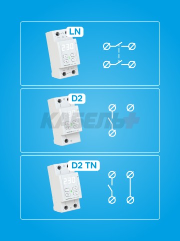 Реле напряжения welrok LN -63