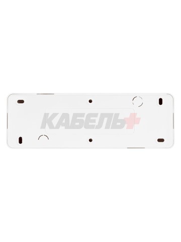 Розетка 4-х местная горизонтальная 2П открытой установки IP20 10A белая "Ладога" TDM