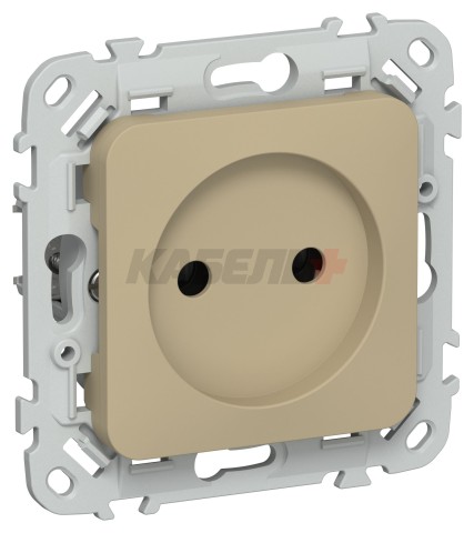 FLITE Розетка без заземления без защитных шторок 10А РС01-0-ФлХ хаки IEK