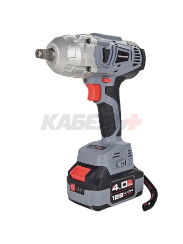 Аккумуляторный гайковерт бесщеточный ударный E0105 ProfiPower DWDTW-20V (Li-ion-1шт, 4.0Ач, 600Нм, З/У, кейс)