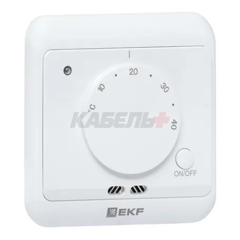 Термостат для теплых полов механический белый 16 A 230В EKF