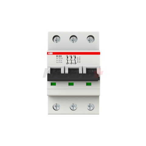 Авт. выключатель M203-10 3P 10A Im=140A (без тепл. расцепителя) 25kA 3M