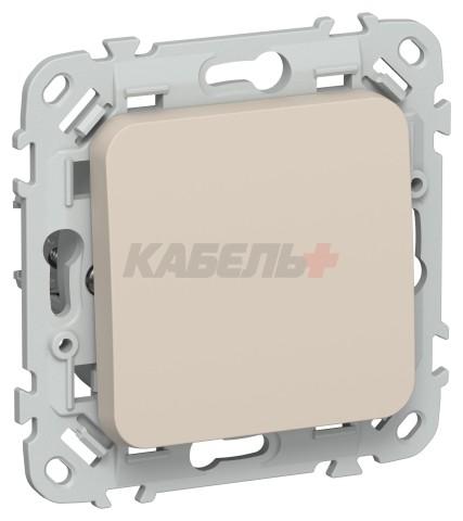 FLITE Выключатель 1-клавишный 10А ВС11-1-0-ФлЛ льняной IEK