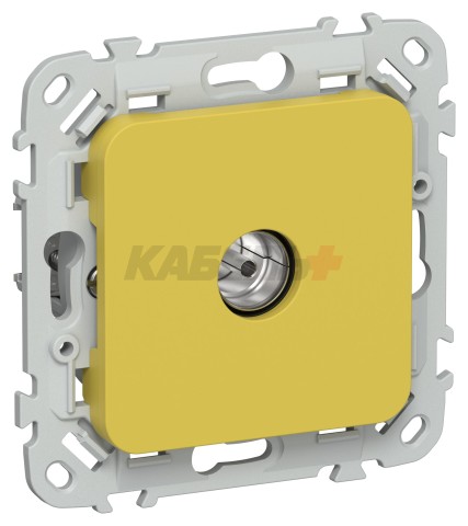 FLITE Розетка TV экранированная оконечная тип M РТВм-1-1-1-ФлЖК желтый карри IEK