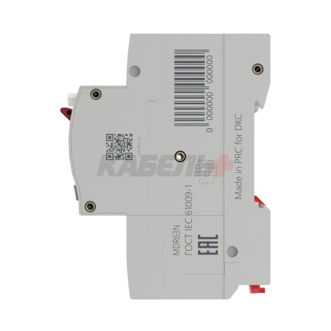 Дифавтомат YON max типа MDR, 3P+N, 30mA, 6A, хар-ка D, 6kA, тип A DKC