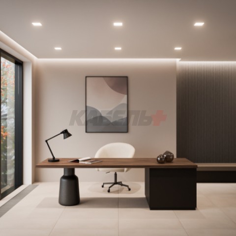 06-165 Панель светодиодная встраиваемая, 3 ССT, 6Вт, 230В/50Гц, 480лм, 3000-4000-6500К, IP44, 95х95х26мм, квадрат, белый, посадочное отверстие Ø 75-90мм