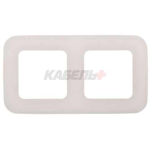 FLITE Рамка 2-местная РУ-2-А-ФлЖ жемчуг IEK