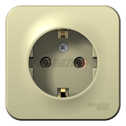 BLANCA О/У РОЗЕТКА с заземлением без шторок ИЗОЛ.ПЛ., 16А, 250В, БЕЖЕВЫЙ