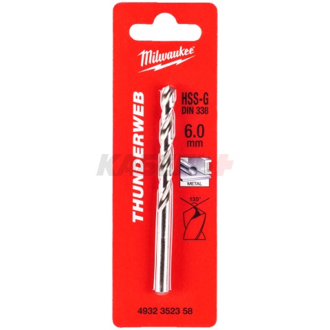 Сверло по металлу HSS-G Thunderweb 6.0 мм (1 шт), MILWAUKEE
