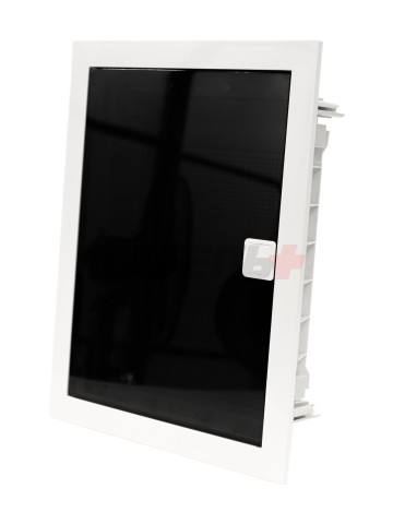 U24FP IT, Щит встраиваемый мультимедийный, 2 ряда, прозрач. дверца, IP30