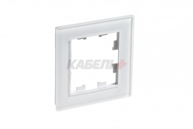 ATLASDESIGN NATURE 1-постовая РАМКА, ОРГАНИЧЕСКОЕ СТЕКЛО БЕЛЫЙ