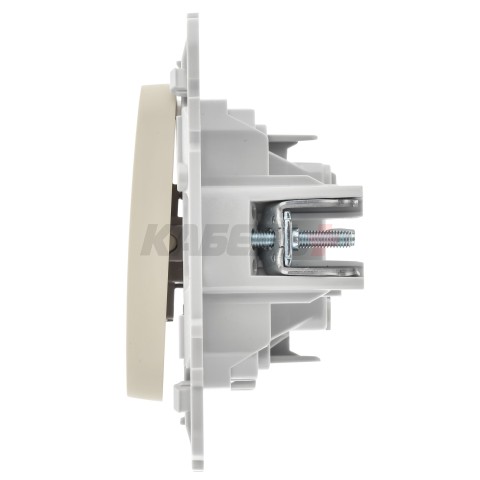 FLITE Выключатель 1-клавишный 10А ВС11-1-0-ФлСл сливочный IEK