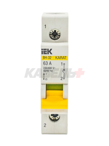 KARAT Выключатель нагрузки (мини-рубильник) ВН-32 1P 63А IEK