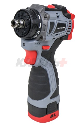 Аккумуляторный бесщеточный шуруповерт E0249 Комби PROFIPOWER BL-161C (16В, 40Нм, Li-ion 2шт, 2.0Ач, 2 скорости, 0.8-10мм, З/У, в кейсе)