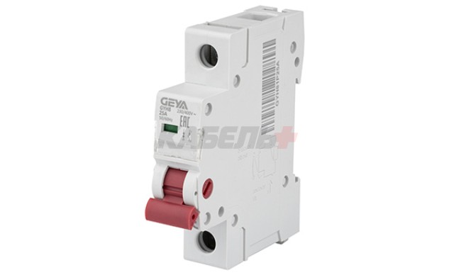 Выключатель нагрузки GYH8-1P-25, 1P, 25A, 12kA, 1M