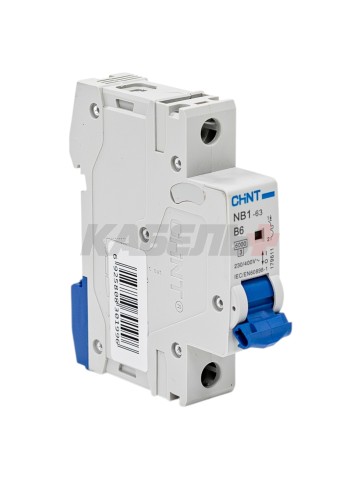 Автоматический выключатель NB1-63 1P 06A 6kA х-ка B (DB) (R)