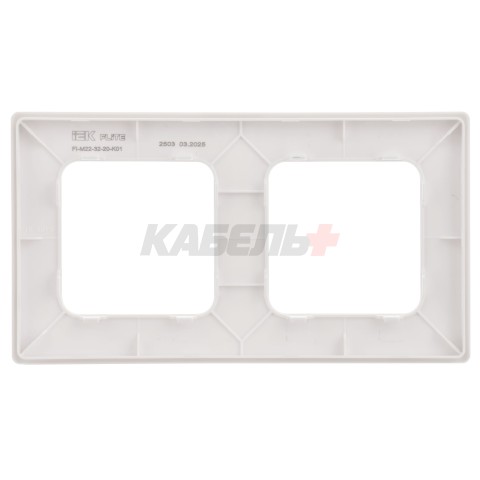 FLITE Рамка 2-местная РУ-2-К-ФлБ белый IEK