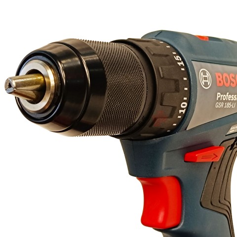 Шуруповерт GSR 185 LI аккумуляторный (50Nm / 2*2,0 Ah / BL / Кейс), BOSCH