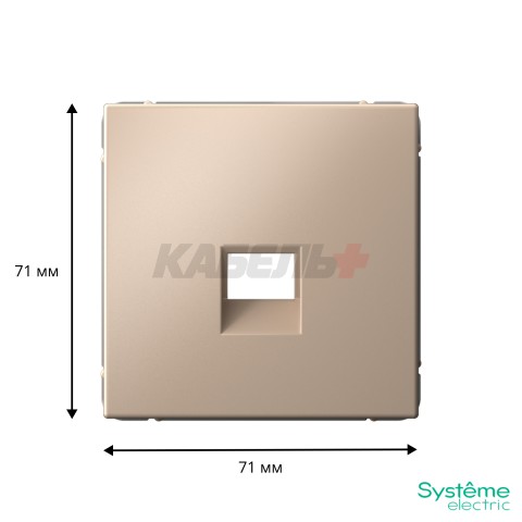 ARTGALLERY НАКЛАДКА для информационных функций типа Keystone, ПЕСОЧНЫЙ