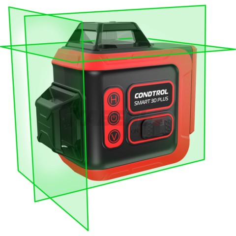 Нивелир лазерный Smart 3D Plus (Зеленый / 30/60 м / 2 луча / +- 0,3 мм/м / Кейс), CONDTROL