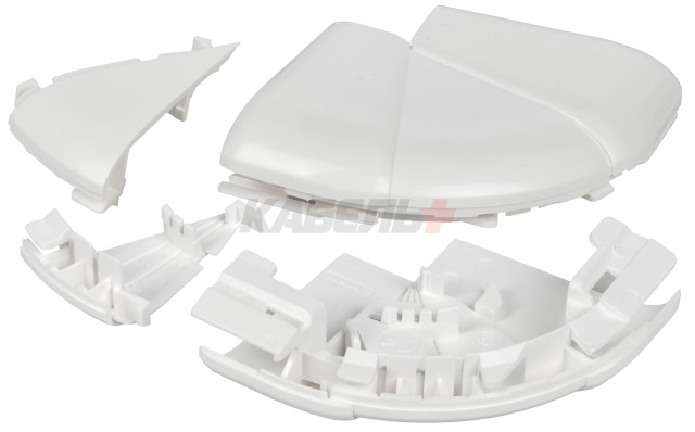 DLP Угол внешний изменяемый для кабель-канала 80х50мм (60-120град) белый