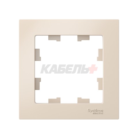 ATLASDESIGN 1-постовая РАМКА, БЕЖЕВЫЙ