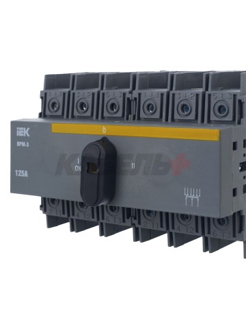 Выключатель-разъединитель модульный ВРМ-3 3P 125А IEK