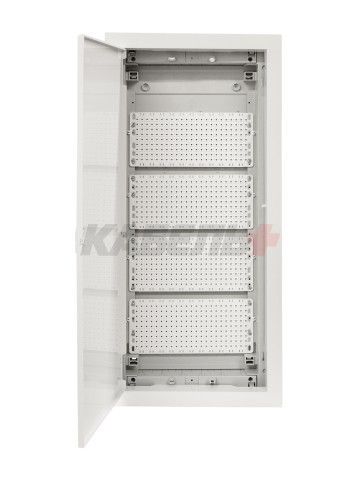 U48FPW IT PL, Щит встраиваемый мультимедийный, 4 ряда, белая дверца, IP30