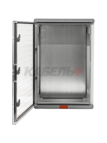 Пластиковый корпус 600х400х200 (ВхШхГ) прозрачная дверь, с монтажной платой, Design Pro Series IP67