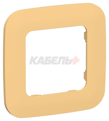 FLITE Рамка 1-местная РУ-1-А-ФлЗ золотарник IEK